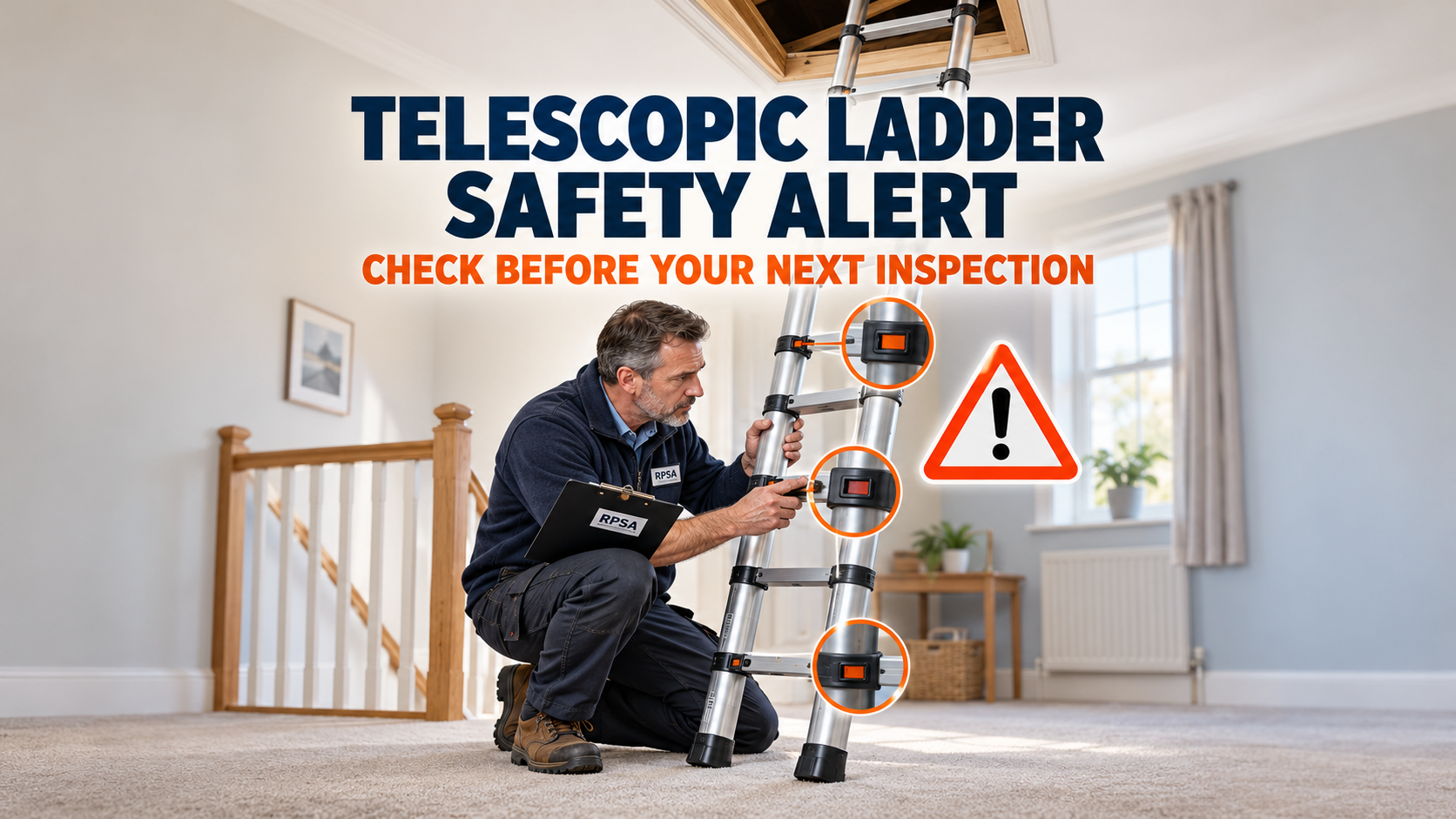RPSA safety alert: telescopic ladder collapse leaves Council member with serious injuries".